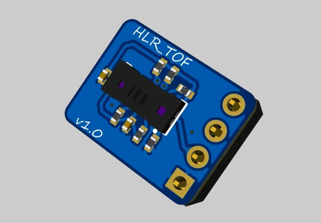 HLR ToF Module V1.0 PCB render